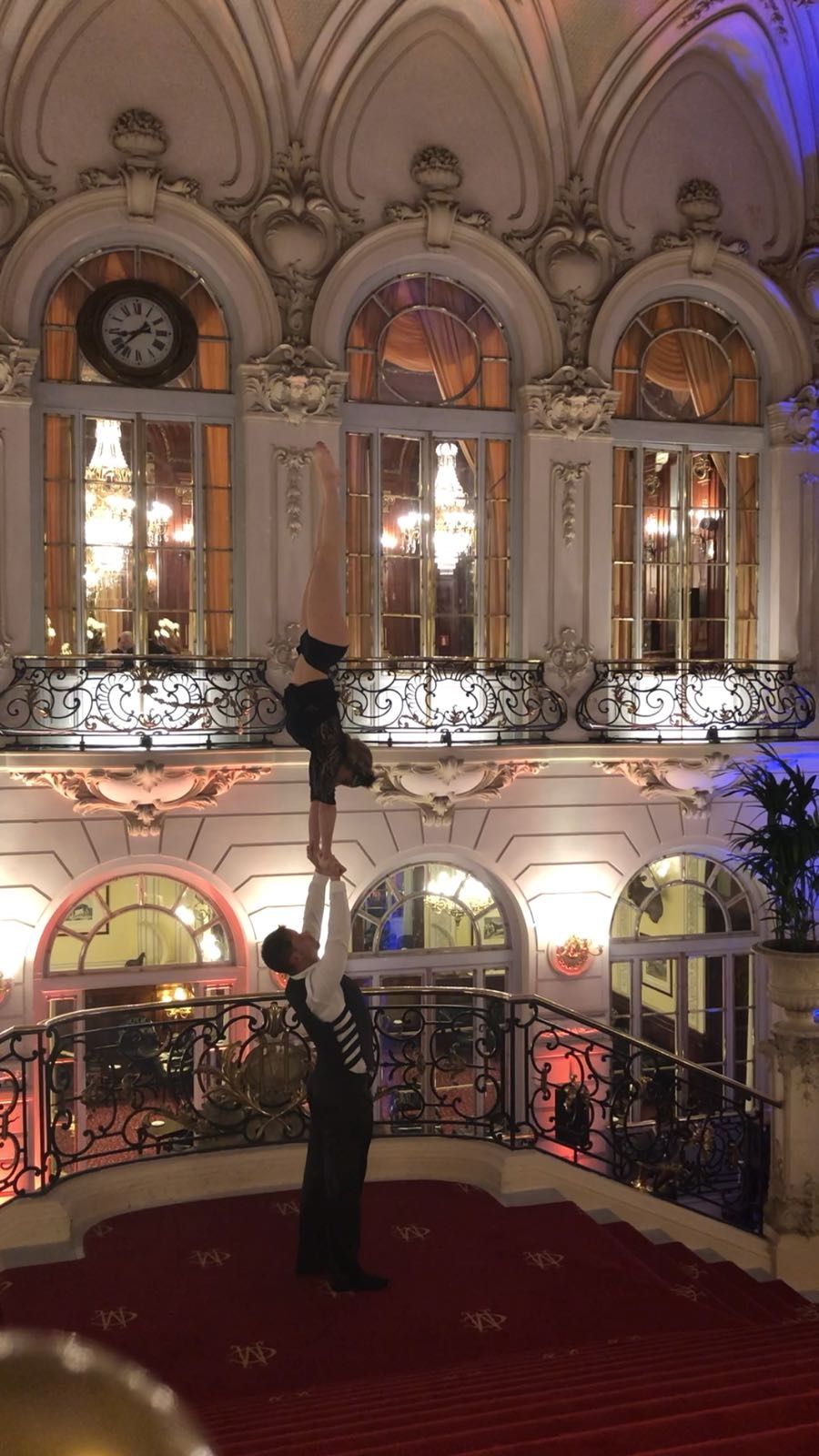 Dancem's acrobats at the Casino de Madrid