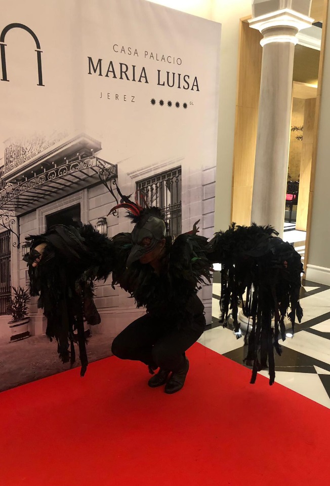 Dancem Espectáculos quiso compartir sus sueños con los invitados a la inauguración del hotel de cinco estrellas en Jerez de la Frontera Casa Palacio María Luisa.