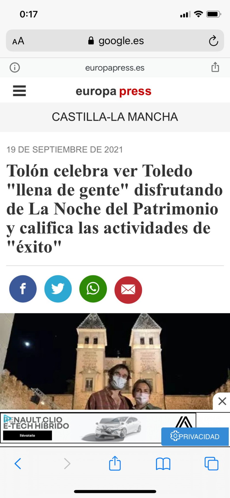 Dando la nota - Noche del Patrimonio Histórico en Toledo
